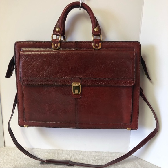 Renwick Bags Vintage Renwick Canada Oxblood Leather Satchel